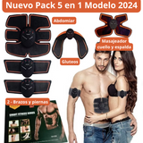 Estimulador abdominal 2024 para un físico en plena forma Pack 5 en 1- Entrega en Toda República Dominicana 🇩🇴 y Pague al Recibir