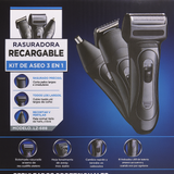 Rasuradora 3 en 1™ – Afeita, recorta y perfila con precisión