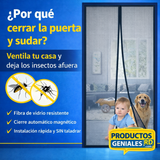 Cortina de Fibra Magnética para Puerta (Sin Taladrar)
