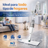 BrillaMax™ - Trapeador 2 en 1 de Microfibra Intelinge
