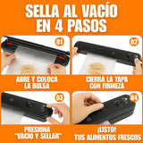 Selladora al Vacío Automática + Pack de Bolsas - VACUUM SEALER PREMIUM