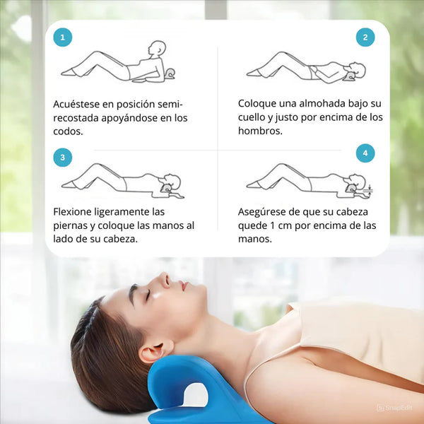 Almohada Ortopédica Profesional Cervical ComfortFlex™ Elimina el Estre ...