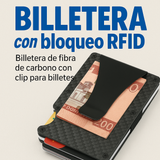 Cartera De Fibra de Carbono Moderna Para Hombres Haxor X™ - Solo 7 Unidades Disponibles