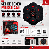 MAQUINA DE BOXEO MUSICAL HitForce™ ORIGINAL + 2 GUANTES DE BOX GRATIS
