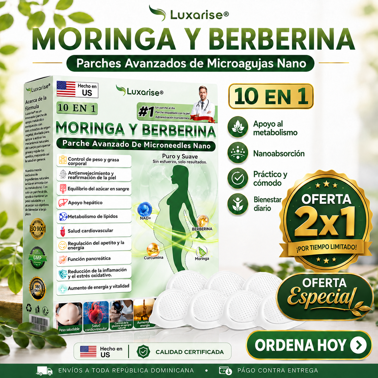 OFERTA 2X1 𝑷𝒂𝒓𝒄𝒉𝒆 𝐋𝐔𝗫𝐀𝙍𝐈𝑺𝐄™ 10 𝑬𝑵 1 𝑴𝒐𝒓𝒊𝒏𝒈𝒂 𝒀 𝑩𝒆𝒓𝒃𝒆𝒓𝒊𝒏𝒂 𝑨𝒗𝒂𝒏𝒛𝒂𝒅𝒐 𝑫𝒆 𝑴𝒊𝒄𝒓𝒐𝒏𝒆𝒆𝒅𝒍𝒆𝒔 𝑵𝒂𝒏𝒐
