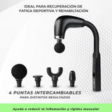 PISTOLA MASAJEADORA ALARGADA 4 en 1