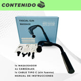PISTOLA MASAJEADORA ALARGADA 4 en 1